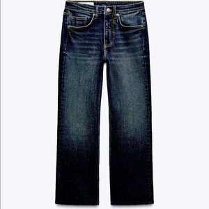 Zara cropped size 8 straight jeans, low rise